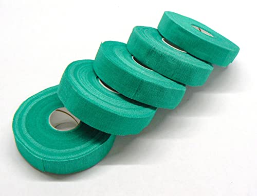 Safety Tape Finger Wrap Adhesive Tape 5 Rolls 3/4” Wide Green Self Adhering Tape Pack of 5