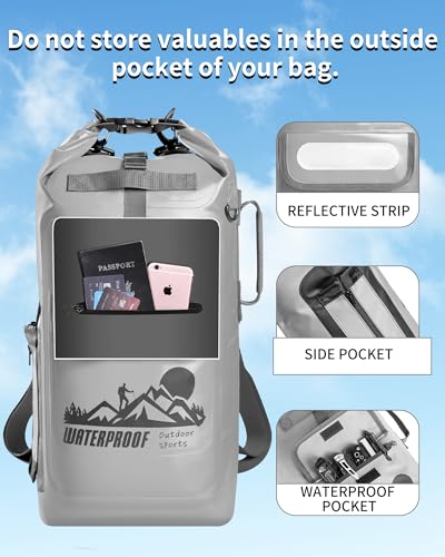 Dry Bag Backpack - color: Grey, size: 20L