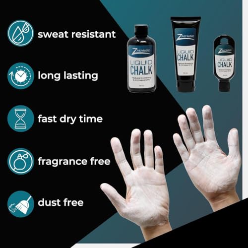 Z Athletic Gym Chalk Ball for Rock Climbing, Gymnastics, and Weightlifting - style: 50ml Liquid Chalk