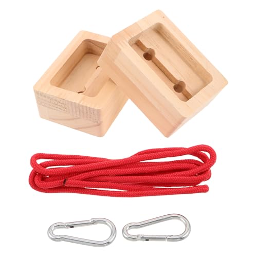 Toyvian 2pcs Portable Climbing Hangboards Wooden Fingerboard Training Board for Rock Climbing Training Indoor Use with Modular Design and Easy Installation