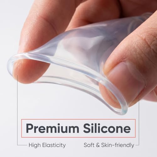 3PCS Waterproof Finger Protector, Silicone Finger Covers for Showering, Leak-Proof Sealed Design, Reusable Finger Sleeve for Wound Protection, Cut Care, Waterproof Bandage Alternative(L) - size: Large