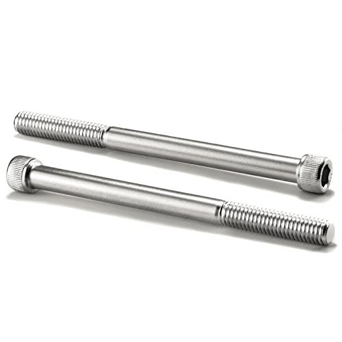 1/4-20 x 5 Socket Head Cap Screws Bolts, 20Pcs 304 Stainless Steel 18-8, Allen Socket Hex Drive, Partially Threaded, Bright Finish by SG TZH(with Hex Spanner) - size: 1/4-20 x 5"