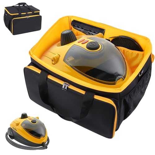 Adjustable Storage Bag Compatible with Wagner Spraytech C900134 Steamer Portable Steam Cleaner Carry Bag with Extra Pockets for Accessories (Bag Only)