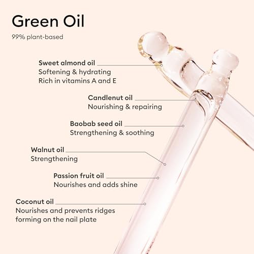 Manucurist Active Glow Raspberry Gift Set with Green Oil | Care Nail Polish and Cuticle Oil Gift Box with Mini Nail File - Vegan Nail Care Gift for Women - color: Active Glow Raspberry Gift Set and Green Oil