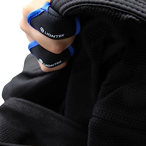 LIONTEK Single Finger Sleeve Pair - Sports Compression Finger Sleeve for BJJ, MMA, Basketball, Weight Lifting, and More - size: Small