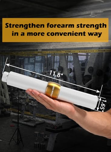 Grip Strength Trainer, Aluminum Alloy Forearm Strengthener Wrist Trainer with Adjustable Resistance Knob, Forearm Exerciser for Home Gym Sports Man Women Wrist Arm Builder
