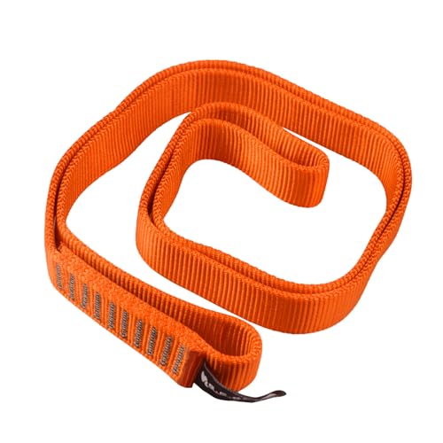 SEPEAK 25mm Nylon Tubular Webbing 1-Inch, 29kN/6520lbs, UIAA Certified Webbing Straps - color: Orange, size: 66cm / 26inch | Pack of 3