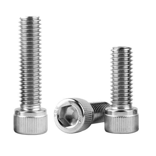 1/4-20 x 1 Socket Head Cap Screws Allen Hex Bolts, 304 Stainless Steel 18-8, UNC Fully Machine Thread, 25Pcs Silver - color: Silver, size: 1/4-20 x 1" (25PCS)