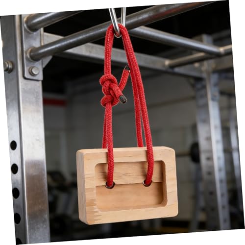 LALAFINA 2pcs Wooden Hangboards for Rock Climbing Training Portable Fingerboard Climbing Holds for Finger Strength and Endurance Building Home Gym Bouldering Equipment