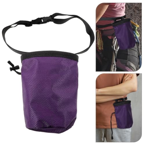 Climbing Chalk Bag with Anti-Slip Feature and Ergonomic Design Large Capacity Made of Sturdy Oxford Cloth and Fleece for Outdoor Climbing Activities