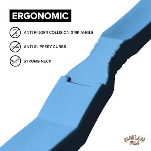 Rock Climbing & Bouldering Brush, Ergonomic, High Density Wild Boar's Thick Hair Bristles, 100% Recyclable, Strong Outdoor & Indoor Free Spiky Ring, Blue - color: Blue