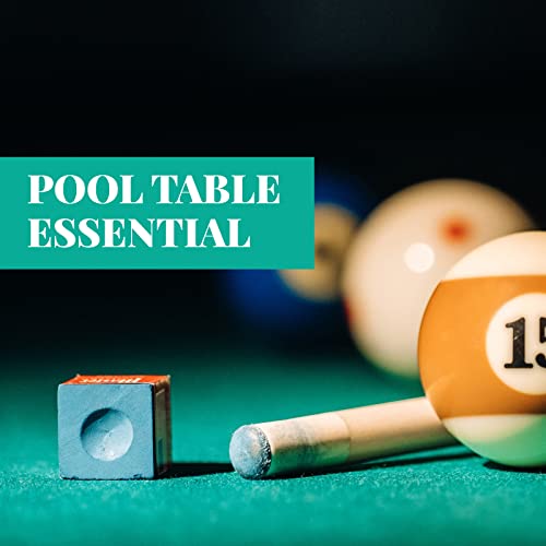 Junkin Pool Chalk Cubes for Billiard Cue Sticks, 48/72/108Pack Options, Table Accessories for Clubs, Bars & Home - color: Blue