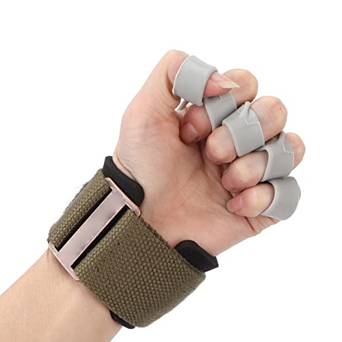 Dioche Finger Strengthener Guitar Finger Exerciser with Adjustable Wrist Strap - Silicone Hand Grip Strengthener for Training, Suitable for Rock Climbing, Guitar, Tennis and More - size: 20lb