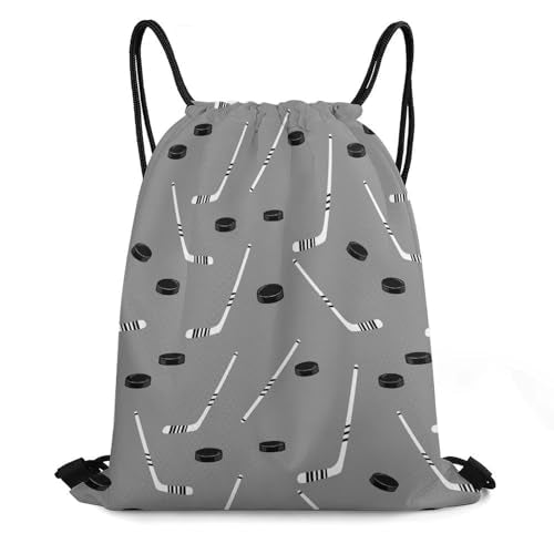 Water Resistant Drawstring Backpack Lightweight Sackpack for Yoga Gym Beach Travel, Men Women Unisex Sports Bag, Grey Hockey Bags - color: Picture (29)