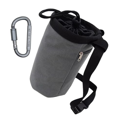 Rock Climbing Chalk Bag Talcum Powder Weightlifting Pouches Adjustable Drawstring Nonslip Storage Pouches Adjustable Drawstring Bag - color: Gray Powder Bag Dsh