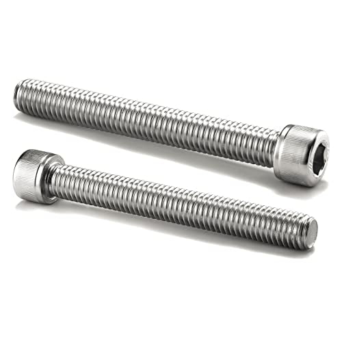 1/2-13 x 4 Socket Head Cap Screws Bolts, 20Pcs 304 Stainless Steel 18-8, Allen Socket Hex Drive, Full Thread, Bright Finish by SG TZH(with Hex Spanner) - size: 1/2-13 x 4"
