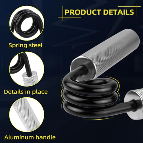 No Slip Heavy-Duty Metal Grip Strength Trainer Forearm Grip for Muscle Building Hand Rehabilitation Home Gym Exerciser Training Recovery Non-slip Hand Gripper Wrist Finger Hand Grip Strengthener