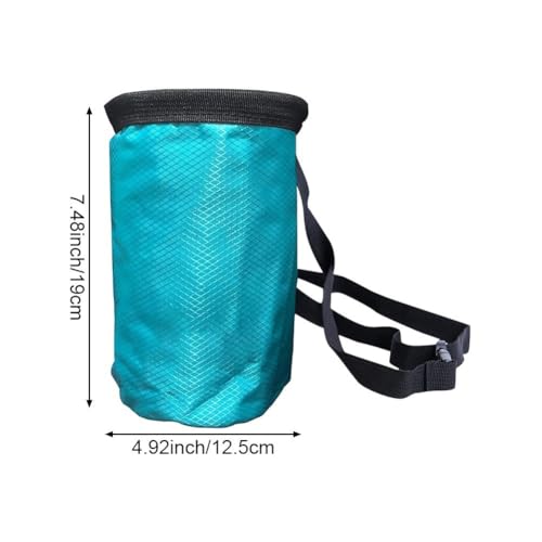 Waterproof Magnesia Sack with Belt Climbing Chalk Bag Magnesia Powder Pouch for Mountaineering Travel Sports Fitness Golf - color: Blue