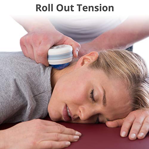Body Back FSA Eligible Manual Massage Roller Ball | Deep Tissue Roller & Lacrosse Ball - Handheld Massager for Sore Muscles & Joint Pain | 360° Mobility Therapy Ball for Athletes & Fitness Recovery - color: Blue
