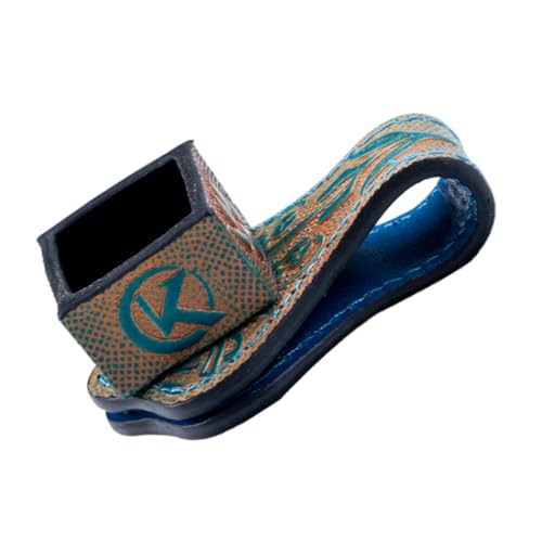 KONLLEN Magnetic Chalk Holder, Pool Cue Accessory | Round or square holder keeps chalk secure and easy to reach for pool cue and billiard players - color: square-Blue