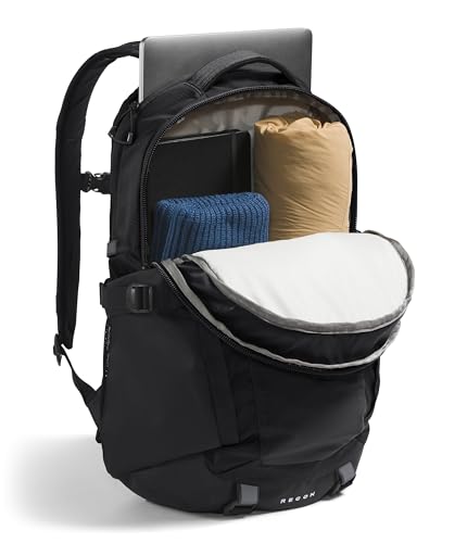 The North Face Recon Everyday Laptop Backpack - Daypack, Water Repellent, Laptop Sleeve, 2 Water Bottle Pockets, TNF Black/TNF Black-NPF, One Size - color: Tnf Black/Tnf Black-npf, size: 30L