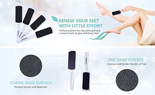 Pedicure Foot Rasp File Callus Remover, Double-Sided Colossal Foot Rasp Foot File And Callus Remover For Dead Skin (Pack of 4) - size: 1 Count (Pack of 4)
