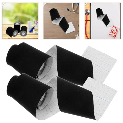 Outanaya 3pcs Athletic Tape for Injuries with Lifting Effect and Comfortable Fit, Black Spandex Tape for Sports, Rock Climbing, and Occasions Support