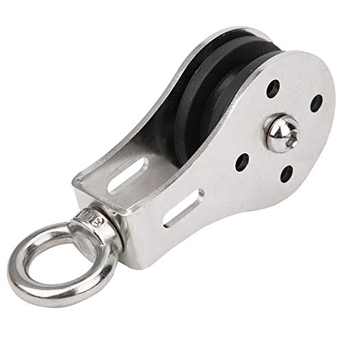 Exercise Bearing Pulley | Silent Traction Wheel for Lifting/Climbing/Gym | Stainless Steel & Nylon Construction | 237g Lightweight, 13x5.5x4cm