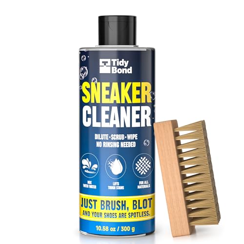 Sneaker Cleaner Kit – Concentrated Shoe Cleaner for White Shoes, 10.6 oz | Premium Shoe Brush, Lifts Dirt & Marks From Leather, Canvas, Mesh, PU, Fabric, Brush and Microfiber Towel Included