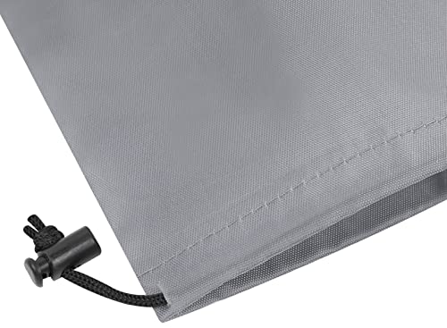 PALTERWEAR Drawstring Pouch (6 x 8 Inch, 12 Pack, Grey) Nylon Cinch Bag with Toggle for Travel, Gym and Office - color: Grey, size: 6 x 8 - 12 pack