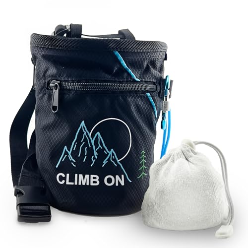 Chalk Bag + Ball for Rock Climbing, Bouldering, Top Rope | Climb On - style: Chalk Bag + Refillable Ball