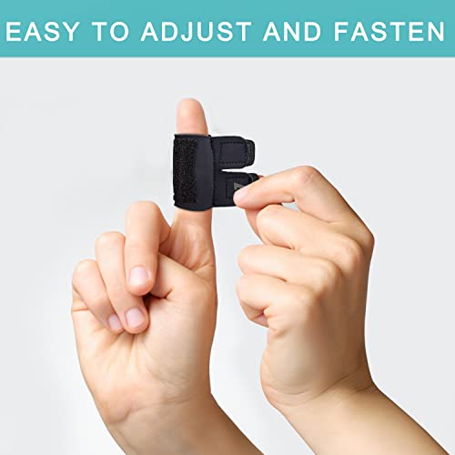 Finger Splint Finger Sleeves Protectors, Adjustable Trigger Finger Splints Thumb Splint Brace for Finger Support Compression Finger Tape for Arthritis - M - size: Medium, style: Single