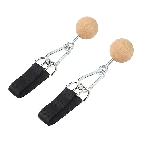 Wooden Pull Up Balls, Rock Climbing Holds Training Set for Arm Strength, with Neutral Grip Handle for Home Workout and Travel