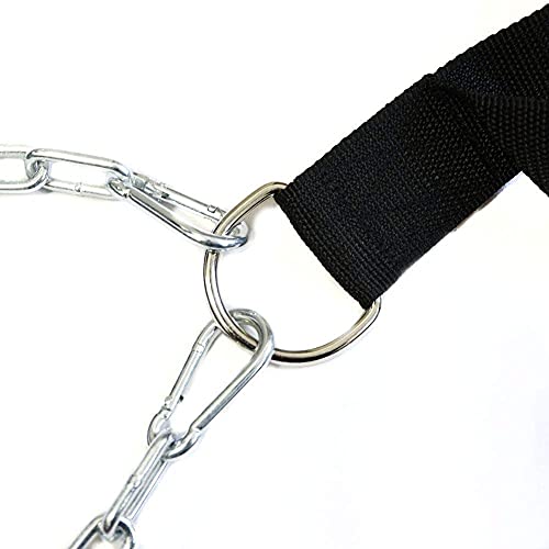 Weighted Dipping Belt with Chain Pull Up Belt Bodybuilding Gym Workout Exercise Bar Pullups for Powerlifting, Weight Lifting, Fitness