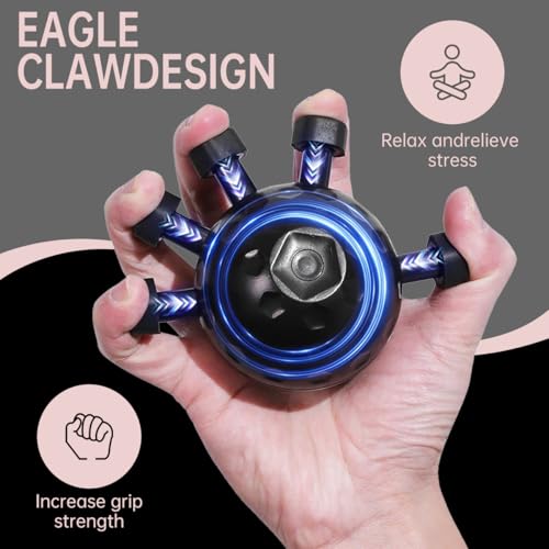 2025 New Finger Grip Strength Trainer, Forearm Strengthener, Finger Grip Exerciser Balls, Hand Strength Trainer for Wrist & Forearm, Guitar Gripper, Extender for Workout and Rehabilitation
