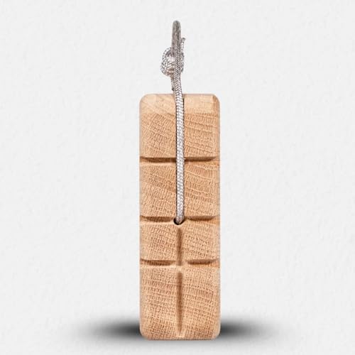 Portable Hangboard | Rock Climbing Hangboard | Hang Board for Climbing | Fingerboard | Strengthen Your Fingers | Bouldering Gifts | Hard Wood - color: Raw Oak