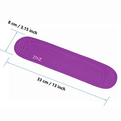 ZINZ Ultra Thick & Breathable Universal Shoulder Pad Cushion for Bag - Long & Comfort - color: Purple