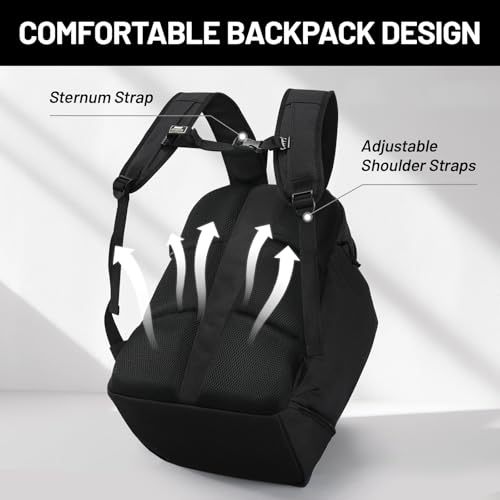 MIER Basketball Backpack Bags Sports Gym Backpacks with Shoe Compartment and Ball Holder for Adult Men Large Soccer Bag