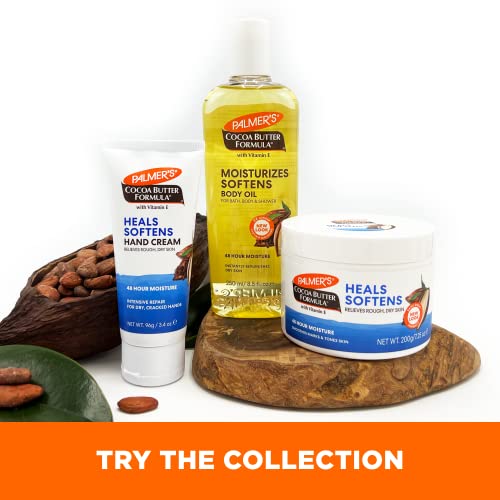 Palmer's Cocoa Butter Hand Cream Formula for Dry, Cracked Skin (3.4 Oz) | Intensive Repair for Dry, Cracked Hands, Relieves, Heals, and Softens Rough Skin, 48hr Moisture, Travel Size Hand Lotion - size: 3.4 Ounce (Pack of 1)