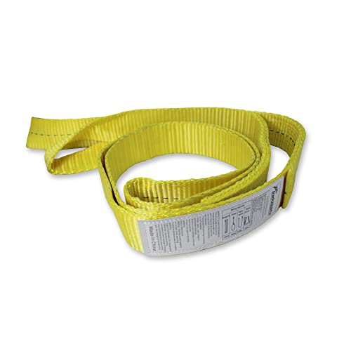 1" x 9’Rigging Moving Straps Lifting Sling Tree Saver Recovery Straps Twisted Eye Web Sling 1600lbs Vertical Capacity - color: Yellow - Vertical Capacity 1600LBS, size: 9ft