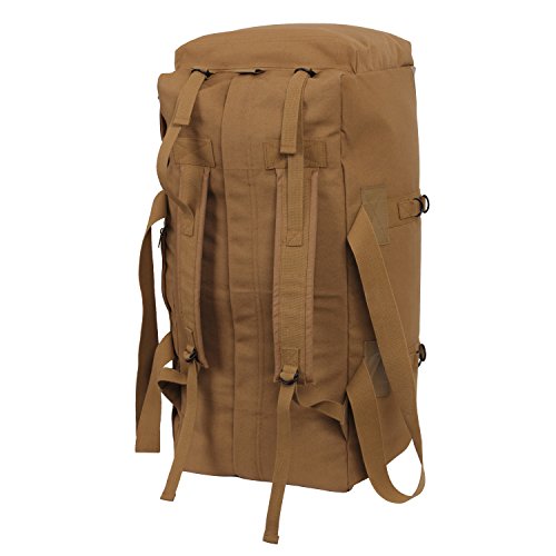 Rothco Tactical Duffle Bag - Rugged All-Purpose Gear and Equipment Bag, Water-Resistant Bottom - color: Coyote Brown