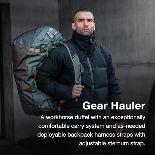Osprey Transporter Lightweight Travel Duffel Bag - Extra Large Water Resistant Durable Gear Bag for Men and Women - color: Raven Black, style: 120l