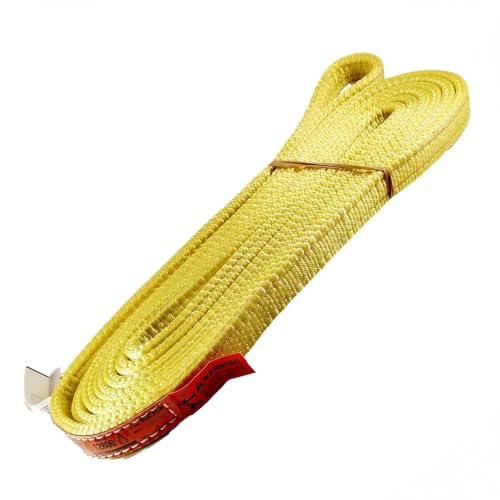 DD Sling 1" x 4' Nylon Endless Lifting Sling – USA Made | 6,400 lb Vertical, 5,100 lb Choker, 12,800 lb Basket – 2 Ply Heavy Duty 900 Webbing, Type 5 Endless Rigging Sling - size: 1"x4'