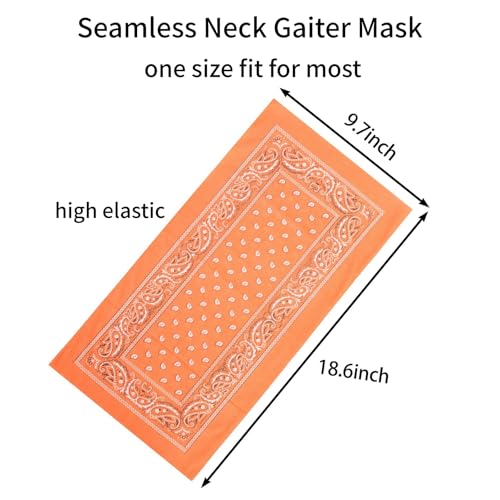 Neck Gaiter Masks Tube Scarf,Seamless Bandanas Buffs Gators,Ourdoor Face Mask Face Covering Multi Headwear - color: No28