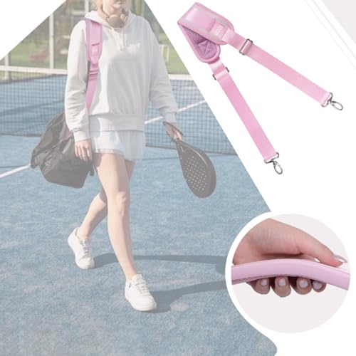 59 Inch Shoulder Straps, Soft with Ultra-Thick Fixed Shoulder Pad, Two Way Independently Adjustable Buckle Replacement Straps for Laptop Bag Messenger Bag Tool Bag Luggage,Pink - color: Pink, size: 59 inch