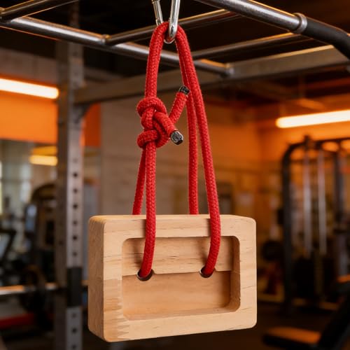 FAVOMOTO 2pcs Portable Wooden Rock Climbing Fingerboard Hangboard Training Board for Grip Strength Enhancement Indoor Outdoor Climbing Training Equipment