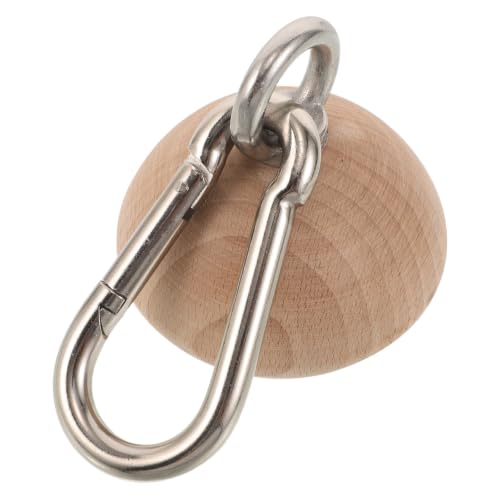KICHOUSE Wooden Grip Strength Hemisphere Ball for Rock Climbers, Ergonomic Half Sphere Finger Trainer with Natural Wood Texture and Anti-slip Surface for Outdoors and Office Use