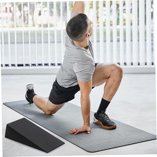 1 Pair Squat Wedge Block 13x6x3.5 Inch EVA Supportive Workout Yoga Block for Fitness, Pushup, Weightlifting, Foot Stretching