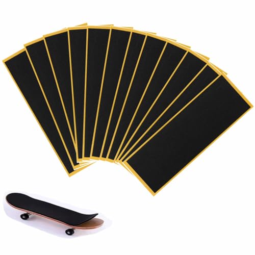 WINDIR 24Pcs Foam Grip Tape for Fingerboards,38 * 110mm Professional Black Wooden MiNi Skateboards (24pcs) - color: 24pcs