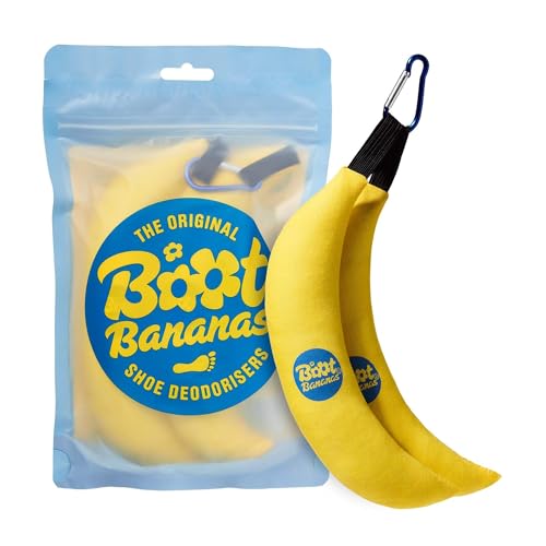 Boot Bananas Original Shoe Deodorizer & Odor Eliminator for Shoes | Long-Lasting Sneaker & Boot Deodorizer, Shoe Smell Remover, Foot Odor Eater, Gym Bag Freshener, Eco & Reusable | 6-12 Months